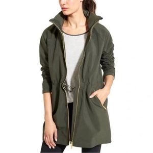 Athleta Green Rain Jacket